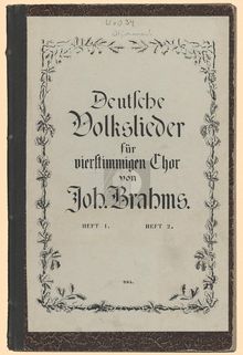 Partition complète, 14 Deutsche Volkslieder, 14 German Folk Songs