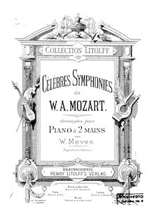 Partition complète, Symphony No.41, Jupiter Symphony, C major, Mozart, Wolfgang Amadeus par Wolfgang Amadeus Mozart
