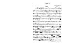 Partition parties complètes, corde Trio No.3, Op.48, F minor, Blanc, Adolphe