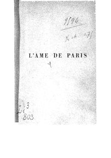 L âme de Paris : nouveaux souvenirs / Théodore de Banville