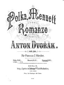 Partition complète, tchèque , Op.39, Dvořák, Antonín par Antonín Dvořák