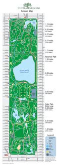 Central Park running map