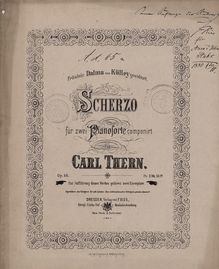Partition complète, Scherzo, F minor, Thern, Károly