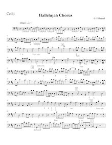 Partition violoncelles / Basses, Messiah, Handel, George Frideric par George Frideric Handel