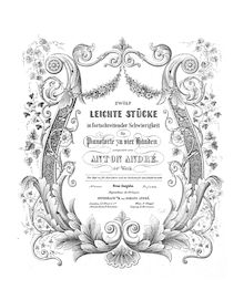 Partition complète, 12 Leichte Stücke, André, Johann Anton