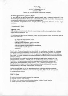 Interface et coopération homme/machine 2002 Génie Informatique Université de Technologie de Belfort Montbéliard