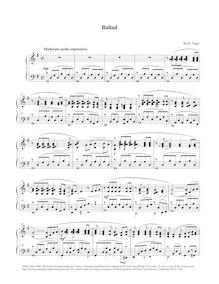 Partition complète, Ballad, Op.7 No.12, Smit, Maarten
