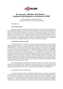 Analyse du décollage du e-commerce en 2002 - L Atelier BNP Paribas ...