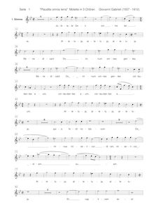 Partition Ch.1 - Soprano 1, Sacrae symphoniae, Gabrieli, Giovanni
