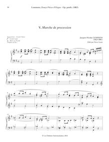 Partition , Marche de procession en G major, orgue Music, Œuvres inédites de J.-N. Lemmens