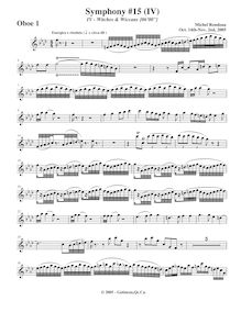 Partition hautbois 1, Symphony No.15  Black Halloween , F minor