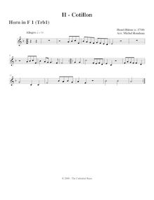 Partition cor 1 (pour Trombone 1), Little Baroque , Rondeau, Michel par Michel Rondeau