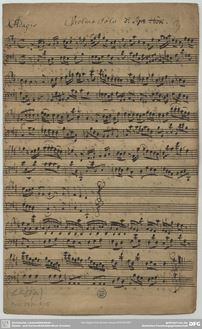 Partition complète, violon Sonata en D major, D major, Höckh, Carl par Carl Höckh