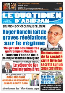 Le Quotidien d’Abidjan n°2836 – du mercredi 06 mai 2020