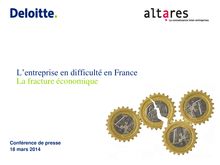 L entreprise en difficulté en France : rapport Deloitte et Altares