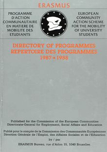 Directory of programmes. 1987-1988