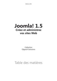 Table des matières - Joomla!  1.5