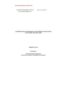 Travail au noir : le rapport du Conseil économique et social