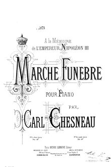 Partition complète, Marche funèbre, C major, Chesneau, Carl