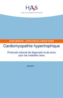 ALD N°5 Cardiomyopathie hypertrophique - ALD N°5 - PNDS sur Cardiomyopathie hypertrophique