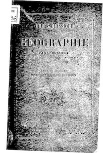 Cours classique de géographie : Europe (Deuxième édition) / par L. Dussieux,...