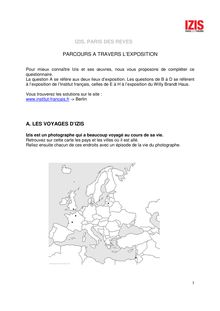 IZIS, PARIS DES REVES PARCOURS A TRAVERS L EXPOSITION A. LES ...