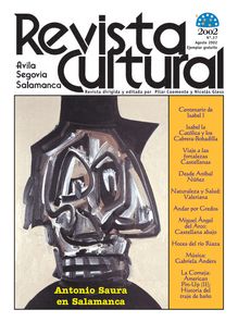 Revista Cultural (Ávila, Segovia, Salamanca). Dirigida y editada por Pilar Coomonte y Nicolás Gless. Nº 37, Agosto 2002.