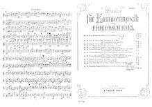 Partition parties complètes, 2 corde quatuors, A minor; E♭ major par Friedrich Kiel