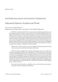 Software educativo: evolución y tendencias
