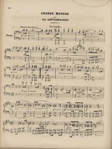 Partition No.1 en D major, 3 Grandes marches, Grützmacher, Friedrich