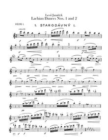 Partition violons I, Lašské Tance, Janáček, Leoš par Leoš Janáček