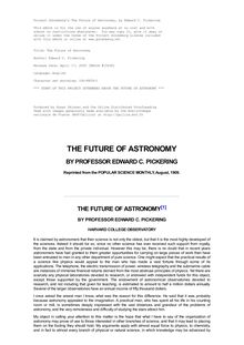 The Future of Astronomy