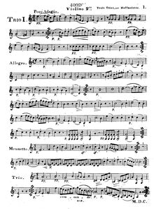 Partition violon 2, 6 Trios progressives, Op.28, Hoffmeister, Franz Anton
