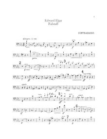 Partition Basses, Falstaff, symphonique Study, Op.68, Elgar, Edward