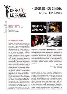 Histoire(s) du cinéma de Godard Jean-Luc