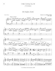 Partition , Fanfare. Sortie (F major), L’Office Catholique, Op.148