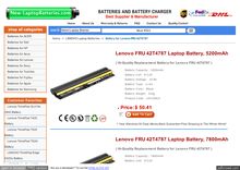 Lenovo FRU 42T4787 Notebook Battery