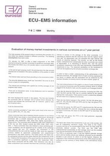ECU-EMS information. 7-8 1994 Monthly