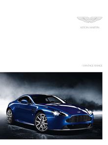 Catalogue sur la Vantage Range d Aston Martin