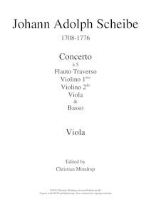 Partition altos, 2 flûte concerts, Scheibe, Johann Adolph par Johann Adolph Scheibe