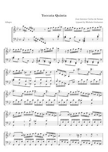 Partition Toccata No.15, Toccatas pour clavecin, Seixas, Carlos
