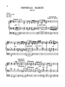 Partition complète, Imperial March, Op.32, Elgar, Edward