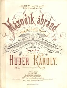 Partition couverture couleur, Hungarian chansons, Második ábránd magyar dalok felett