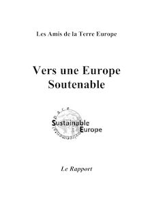 Vers une Europe soutenable. Le rapport.