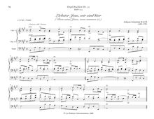 Partition Liebster Jesu, wir sind hier, BWV 633, Das Orgel-Büchlein par Johann Sebastian Bach