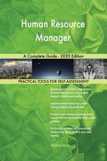 Human Resource Manager A Complete Guide - 2020 Edition