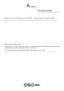 Gulliver et la machine à compter : une étude de spécificités - article ; n°1 ; vol.53, pg 145-157