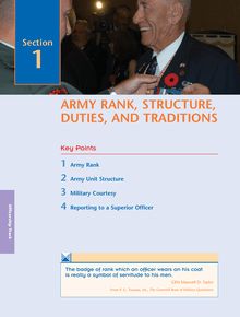 ARMY RANK, STRUCTURE, DUTIES, AND TRADITIONS
