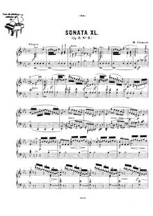 Partition Sonata No.3 en E♭ major, Three Piano sonates, Clementi, Muzio