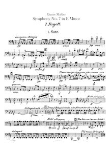 Partition basson 1, 2, Symphony No.7, Mahler, Gustav